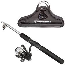 wakeman ultra series telescopic spinning rod and reel combo