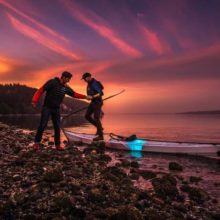 Biolite 200 used with Kayak at dawn